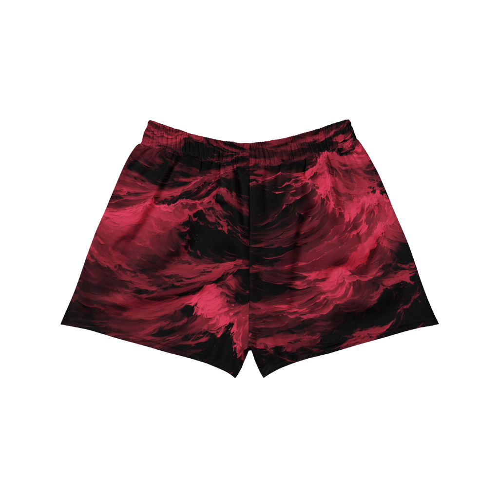 Red Waves - Athletic Shorts