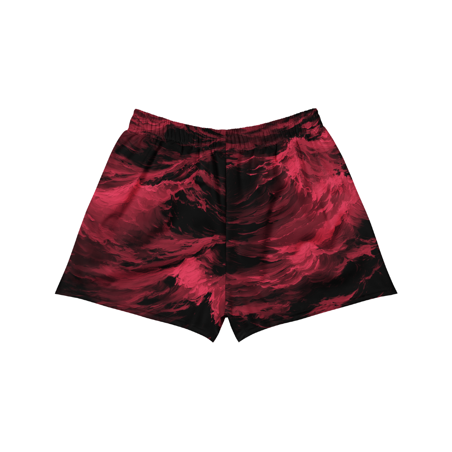 Red Waves - Athletic Shorts